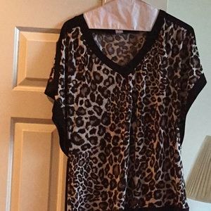 Animal print blouse